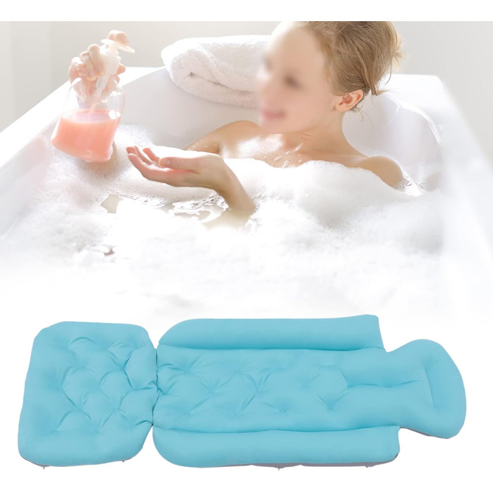 Подушка для ванни Ganzkörper, підтримка спини, дихаючий аксесуар для ванни. Підходить для голови, ніг та плечей, забезпечує комфорт та розслаблення у ванні.