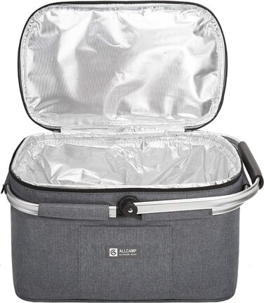 Продуктові кошики велика ізольована кошик-холодильник сумка-холодильник сумка-холодильник сумка-холодильник сумка-холодильник сумка-холодильник Термо сумка-холодильник світло-сірий (32L сірий), 22L