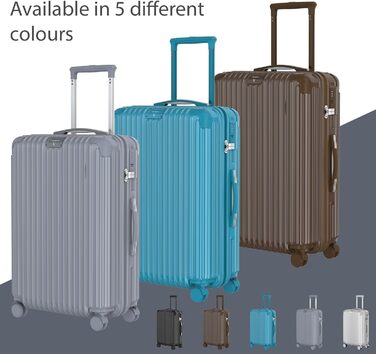 Набір валіз Voyagoux 2 шт. - 40L & 116L, жорсткі валізи, TSA-замок, ABS, 4 колеса 360°, міцний та легкий, рожеве золото