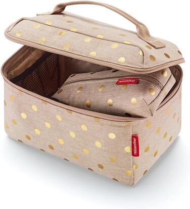Набір Reisenthel Beautycase: косметичка та сумка-органайзер (Metallic Dots Coffee)