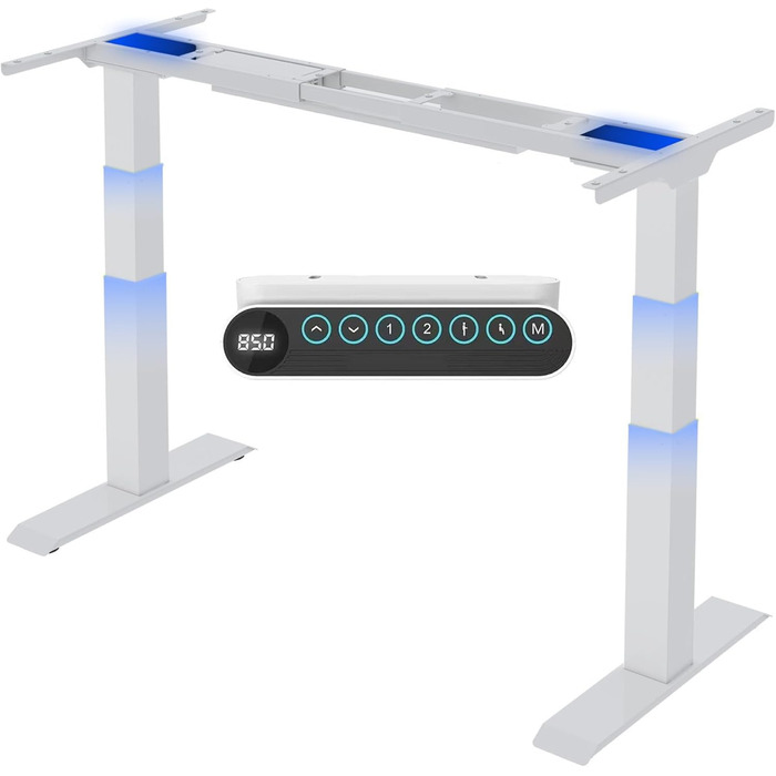 Стол робочий електричний регульований по висоті FLEXISPOT E6, 160 кг, USB, LED дисплей, телескопічна база