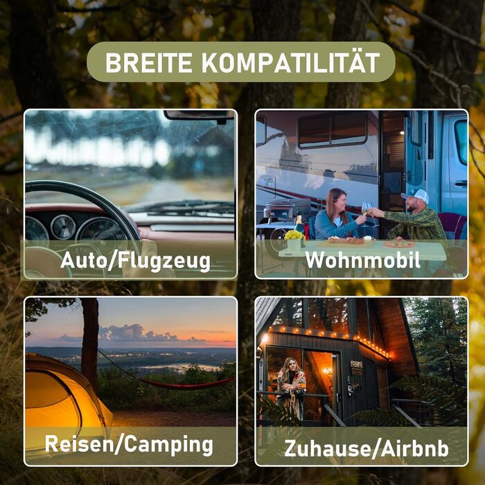 Портативний детектор CO для подорожей: міні-пристрій для виявлення CO, 120 годин роботи в режимі очікування, для кемпінгу, дому та вулиці