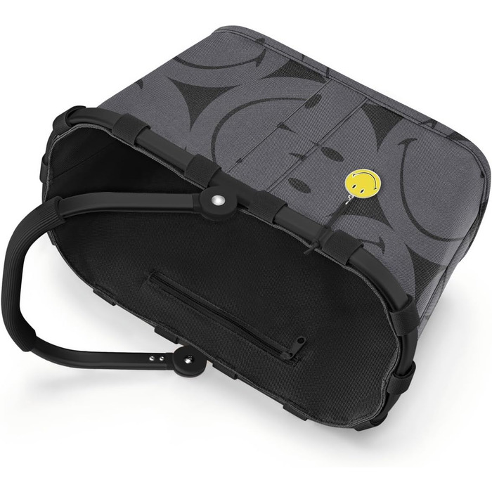 Сумка-шопер Reisenthel Carrybag XS сірого кольору (Smiley Grey) з практичною внутрішньою кишенею