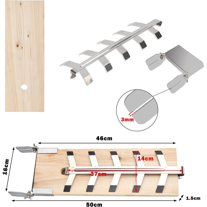 Дошка для копчення полум'я Дошка для копчення полум'я з міцним тримачем з нержавіючої сталі, кедрова деревина, для вогнища та гриля, 4 шт.