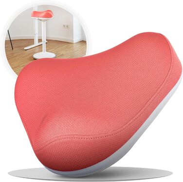 Офісний стілець SH-01 Zip з знімним чохлом | Ергономічний стілець для роботи та відпочинку | З сертифікацією IGR | Регульована висота (58-83 см) | Рожевий