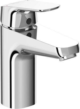 Змішувач для ванної кімнати Ideal Standard Ceraflex настінний з одноважільним керуванням, витяжка 160 мм, регульовані S-з'єднання, водозберігаюча картридж CLICK, хром (з набором для душу, без тримача для душу, хром)