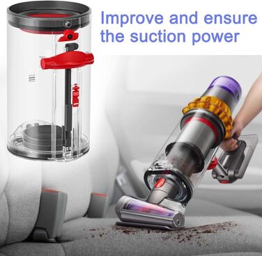 Контейнер для пилу Cleptorize для Dyson V10/V11/V15, запасна частина 969509-01, аксесуари для пилозбірника