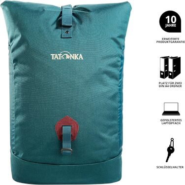 Л Daypack Grip Rolltop Pack - Рюкзак із застібкою на рулон і відділенням для ноутбука на 15 л - 34 літри Бірюзово-зелений, 34