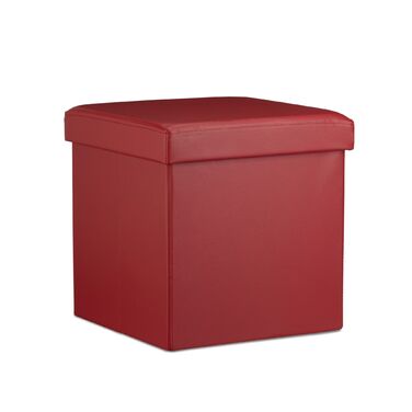 Relaxdays Складний табурет з штучної шкіри