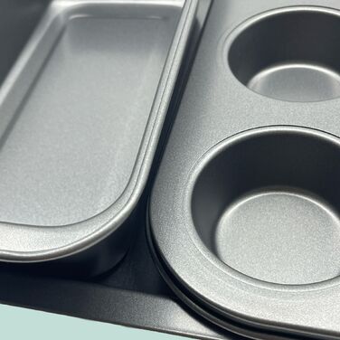 Набір форм для випічки Relaxdays, 3 шт., з вуглецевої сталі