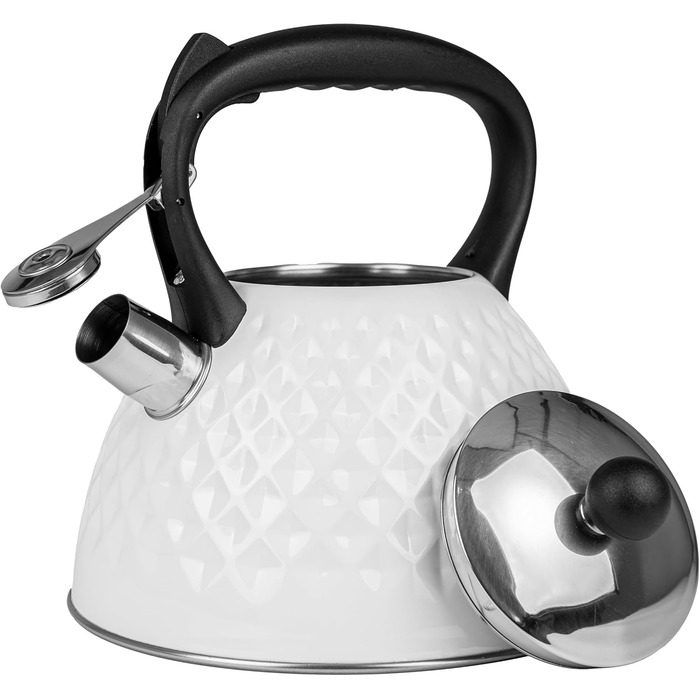 Чайник електричний Induktion 3L з автоматичним свистком - нержавіюча сталь, для індукційних, газових та електричних плит