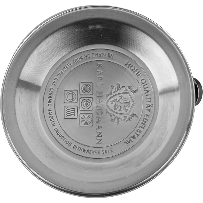 Чайник електричний KARL HAUSMANN Induktion 2.5L з авто-свистком, з нержавіючої сталі для всіх типів плит