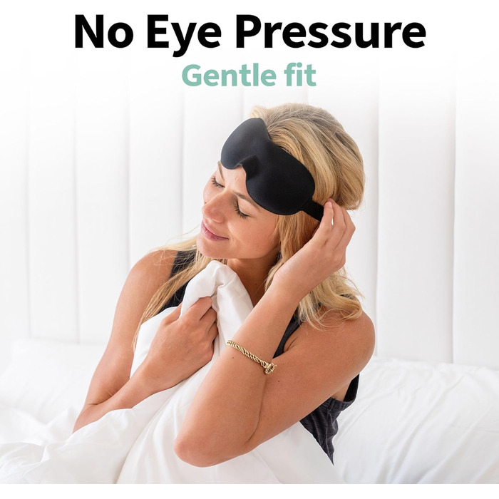 Маска для сну Nidra Konturierte для тих, хто спить на боці - нульовий тиск, блокує світло, фіолетова, стандартний розмір