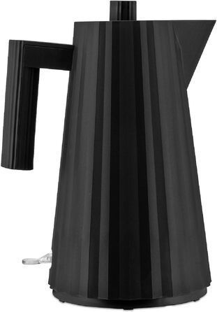 Електричний чайник Alessi Plissé MDL06 B/UK, 1.7 л, чорний, з англійським штекером, 2400W