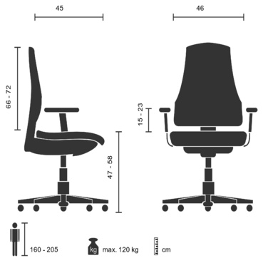 Офісне крісло / крісло керівника ZENIT HIGH червоний hjh OFFICE