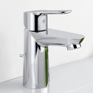 Змішувачі для ванної кімнати - Одноважільний змішувач для умивальника, DN 15 S-Size монтаж на один отвір хром 23328000 Хром S-Size З пластиковою тягою