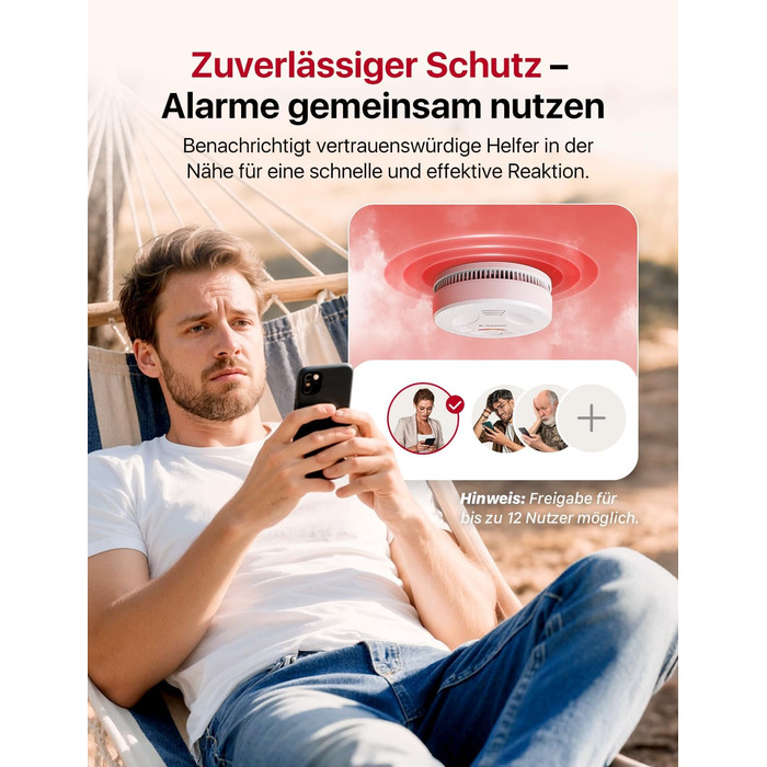 X-Sense Розумний димовий сповіщувач Wi-Fi з магнітною кріпленням, сертифікований EN 14604, мережевий димовий сповіщувач, керування через додаток, з базовою станцією SBS50, бездротовий димовий сповіщувач, SD11-MR61, комплект з 6 шт. білий