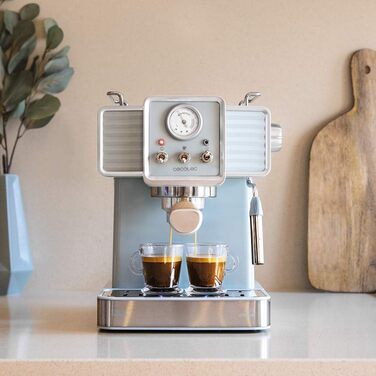 Кавомашина Cecotec Cumbia Power Espresso 20 Barista Aromax: 2900 Вт, 2 системи нагріву, 20 бар, манометр, подвійний фільтр