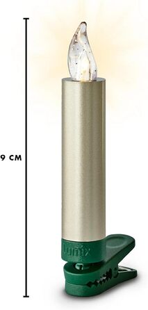 LED-іграшки для ялинки Lumix® Superlight Mini Metallic, комплект 12 шт. з IR-пультом, Cashmere