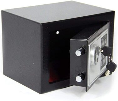 Електронний сейф Tresor Für Zuhause 6.6L: вогнестійкий, водонепроникний, з 2 ключами для цінностей та готівки