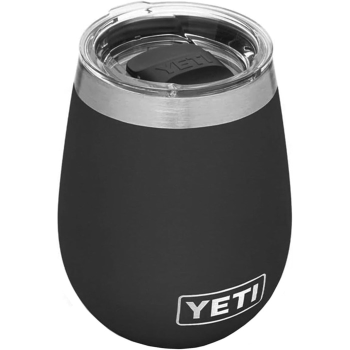 Термокружка YETI Rambler, нержавіюча сталь, з кришкою MagSlider, чорна, 10 oz (296 мл)