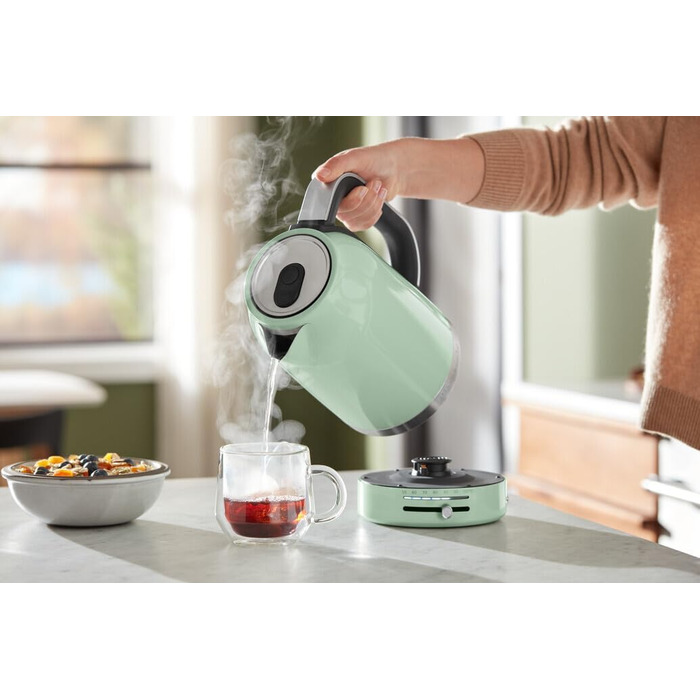 Електричний чайник KitchenAid 1.7L з регулюванням температури (50-100°C), з фільтром від накипу, Pistazie