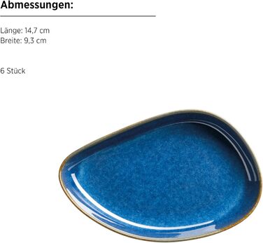 MÄSER Cordelia: Кавовий сервіс на 6 осіб (12 предметів) з кераміки, колір Sand Grün