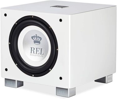 Сабвуфер REL Acoustics T/9x, 25,4 см спереду, бездротовий, глянцевий чорний/білий