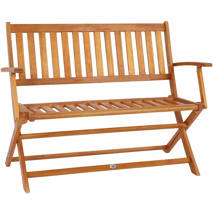 Садова лавка евкаліптове дерево FSC® сертифікована 120x55x90см