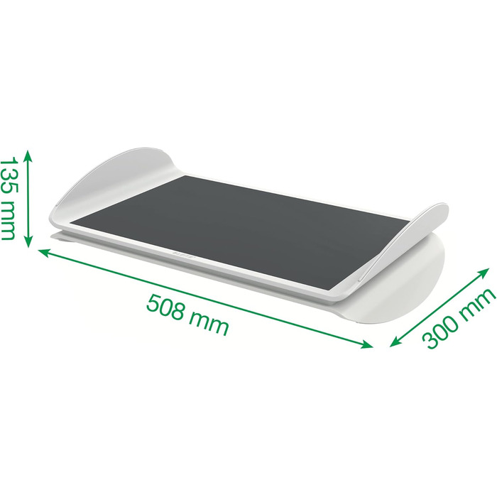 Підставка для ніг Leitz Ergo Cosy, сіра, для офісу, з підставкою для зап'ястя, сіра, 53710089