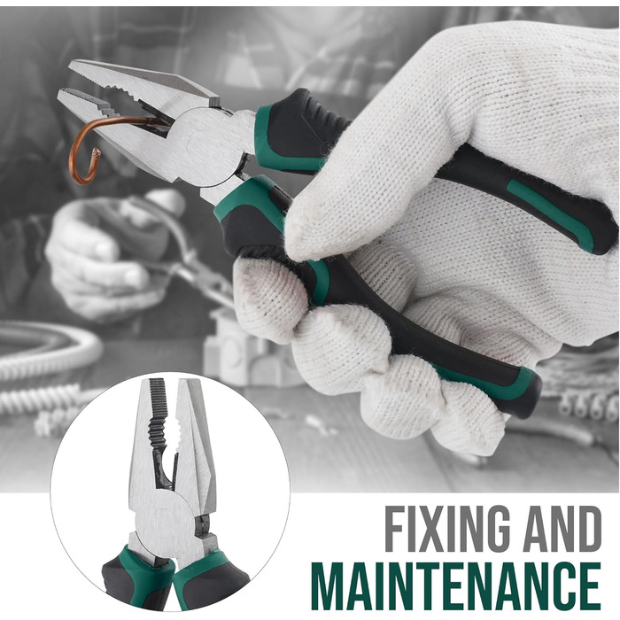 Набір інструментів Hi-Spec 25 предметів зелений компактний для дому та офісу: базовий набір для ремонту в кейсі