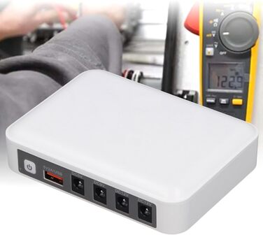 ДБЖ (UPS) з акумулятором, 6000 мАг, резервне живлення з інтелектуальною LED-індикацією, 5 В, 9 В, 12 В вихід, багатофункціональний захист, неперервна подача живлення (EU-штекер)