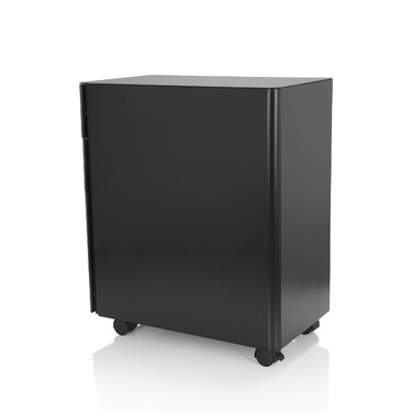 Контейнер на колесах COLOR I, метал чорного кольору, hjh OFFICE