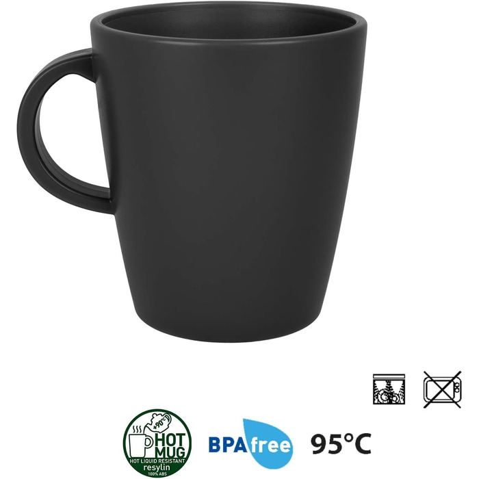 Набір посуду BRUNNER Melamin 16 предметів: тарілки та чашки для кемпінгу (2-4 особи) + ланч-бокс ODETTE, стекований, стійкий до подряпин