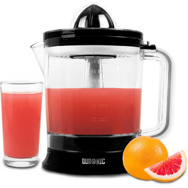 Електрична соковитискачка Duronic Saftpresse 600W: соковитискачка для цитрусових з нержавіючої сталі, 400 мл, 2 конуси, для апельсинів та лимонів