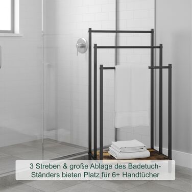 Підставка для рушників з полицею Relaxdays