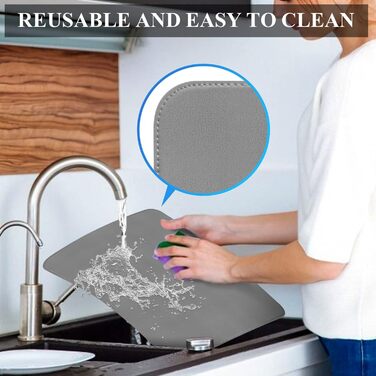 Набори підставки під тарілки APLKER, 8 шт., водонепроникні, з імітацією шкіри, 16 x 12 дюймів, для дому, кухні, ресторану