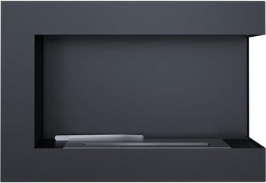 Камін 600x280мм Камін з лівою стінкою Ethanol Black Кутовий камін (700x280мм)