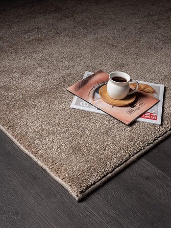 Килим для дому The carpet Marley 80x150 см сіро-коричневий