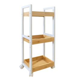 Відкидна полиця Relaxdays з бамбука, 3 відділення