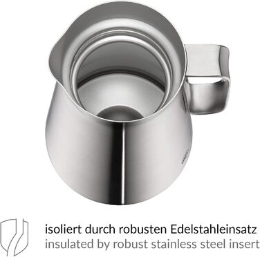 Термос Alfi DRIVE! 1.0л, кокосовий білий мат, з подвійних сталевих стінок, зберігає тепло 12 год, холод 24 год, з поворотним кришкою, великий отвір, BPA-free