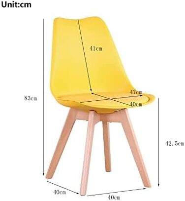 Обідня група GrandCA HOME з 6 стільців: комплект для вітальні, кухні, офісу (6 бежевих стільців + 1 білий стіл)