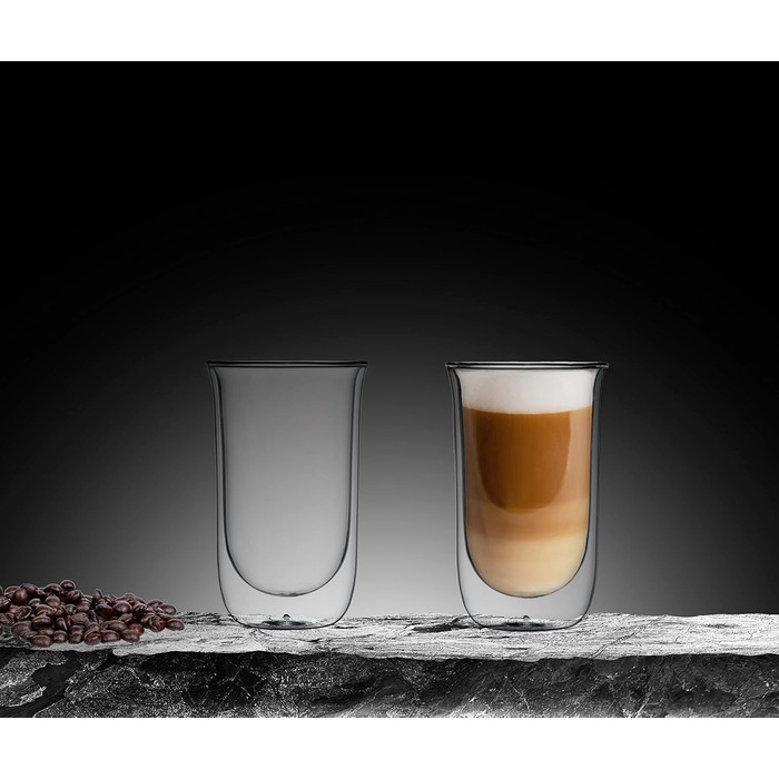 Набір термоокулярів Admiration Milano Latte Macchiato, 2x350мл, з подвійними стінками, 2 шт. и, без ручки