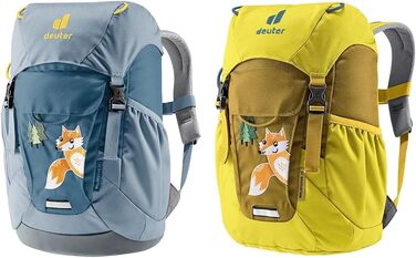 Дитячий рюкзак deuter Unisex Kids Forest Fox 14 л (1 упаковка) (арктично-сланцевий, 14 довгий, комплект з рюкзаком для дитячого садка, куркумою)