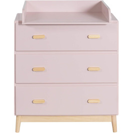 Комод з пеленальним столиком Rebecca Mobili, Aqua Grün Braun, 100 x 80 x 42 см, Kiefern MDF, артикул RE6985