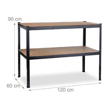 Робочий стіл Relaxdays з двома ящиками