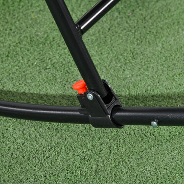 Зручне вуличне крісло-гойдалка, стійке до погодних умов, складане, з підголівником, витримує до 120 кг, світло-сірого кольору