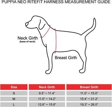 Шлейка для собак Puppia Neon, регульована та м'яка, для собак малих та середніх розмірів - також для цуценят - шлейка проти затягування, рожева, S