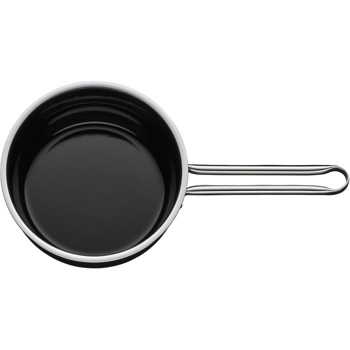 Каструля WMF Fusiontec Essential, 16 см, без кришки, 1,3 л, нержавіюча сталь, високотехнологічна кераміка, стійка до подряпин, без покриття, чорна, Made in Germany