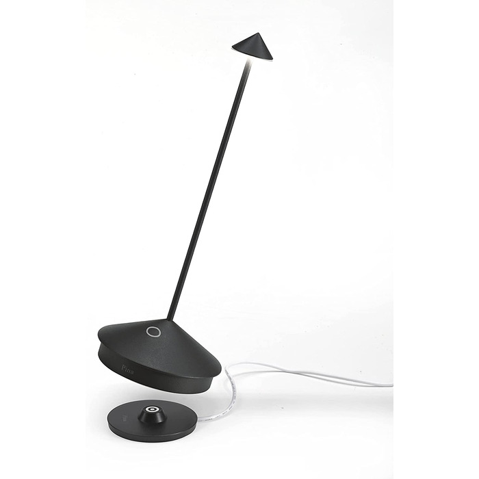 Zafferano Pina Pro: Бездротова LED-лампа для дому та саду з регулюванням яскравості, чорна
